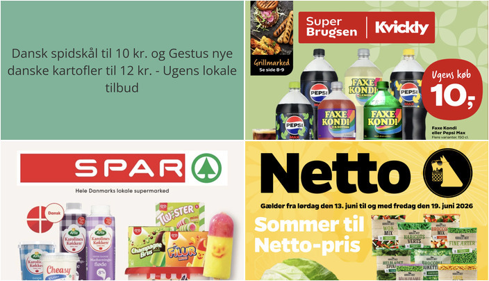 Dansk spidskål til 10 kr. og Gestus nye danske kartofler til 12 kr. - Ugens lokale tilbud