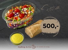 Kylling & Co tilbyder stort udvalg af salater til januar måneds grønne fokus