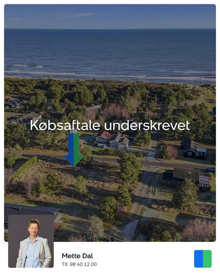 Nybolig Sæby A/S melder købsaftalen underskrevet for Mariesvej 8