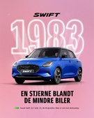 Swift fra 1983 sætter nye standarder i mini-klassen: Nu tilgængelig fra 169.990 kr.