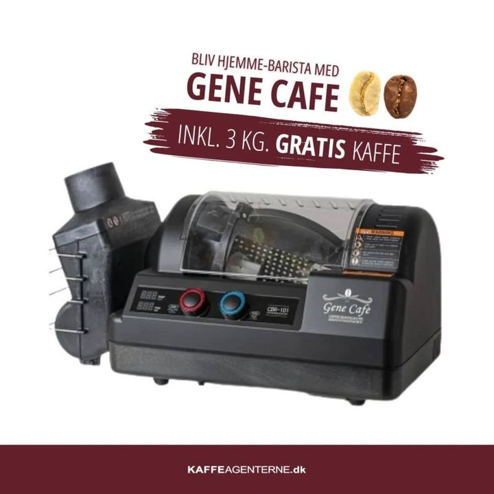 Kaffeagenterne tilbyder forudbestilling af Gene Café med 3 kg rå kaffebønner