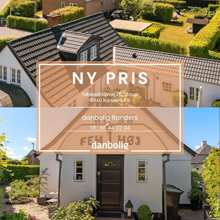 Ny pris på charmerende villa i Vorup fra danbolig Randers