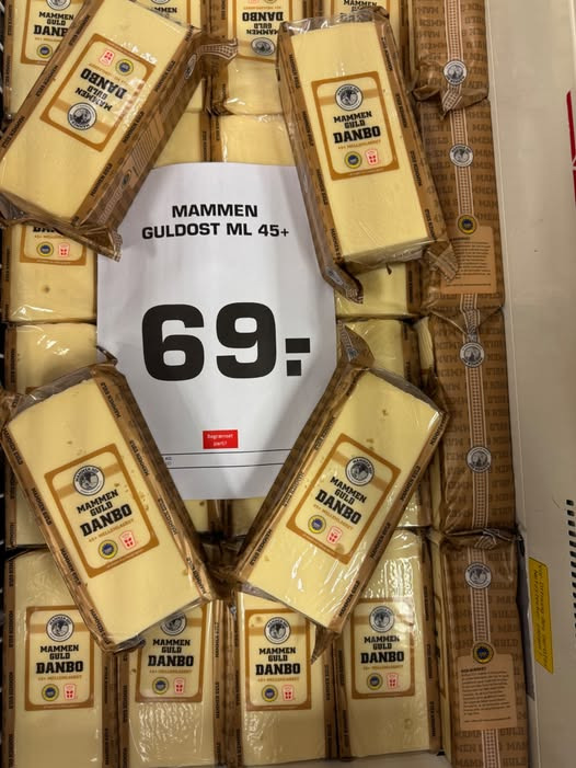 Rema 1000 Sindal sælger Mammen Gulost til kun 69 kr. pr. stk.