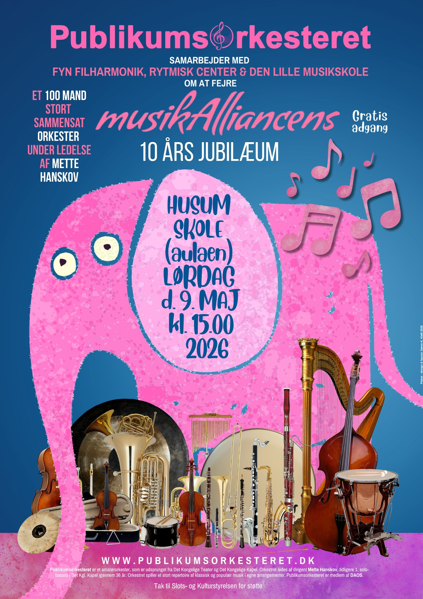 Festlig jubilæumskoncert på Husum Skole