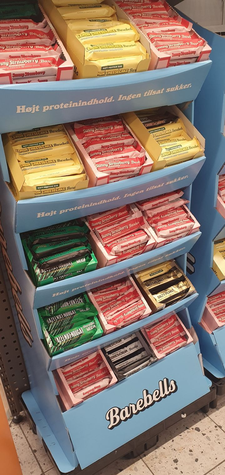 Meny Randers annoncerer tilbud på Barebells bar til 14 kroner