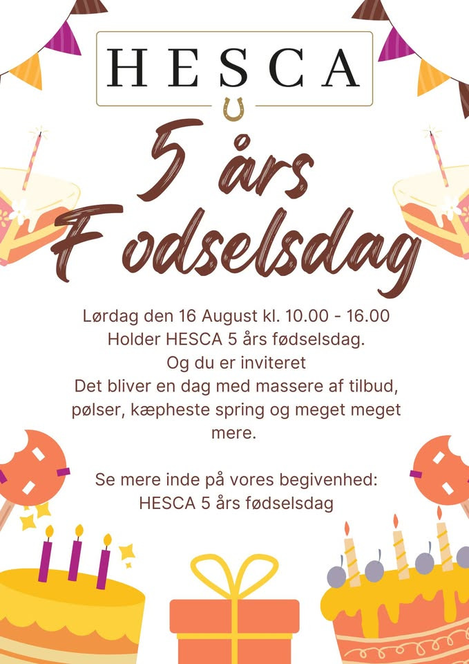 HESCA fejrer 5 års jubilæum med fest og tilbud
