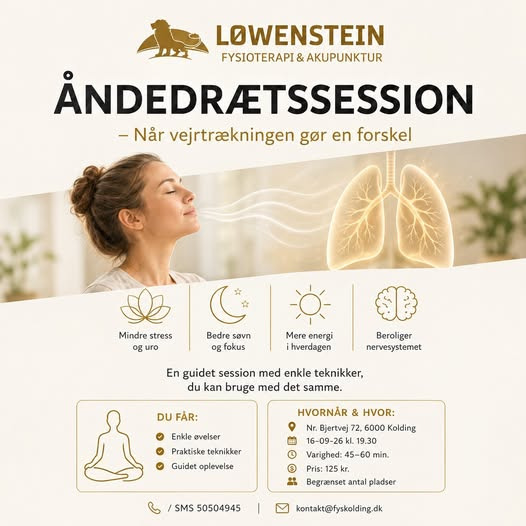 Løwenstein Fysioterapi starter op igen 16. september kl. 19.30