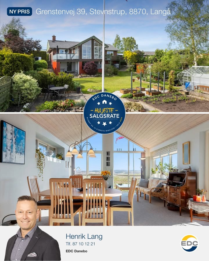 Ny pris på udsigtsvilla i Stevnstrup fra EDC DANEBO