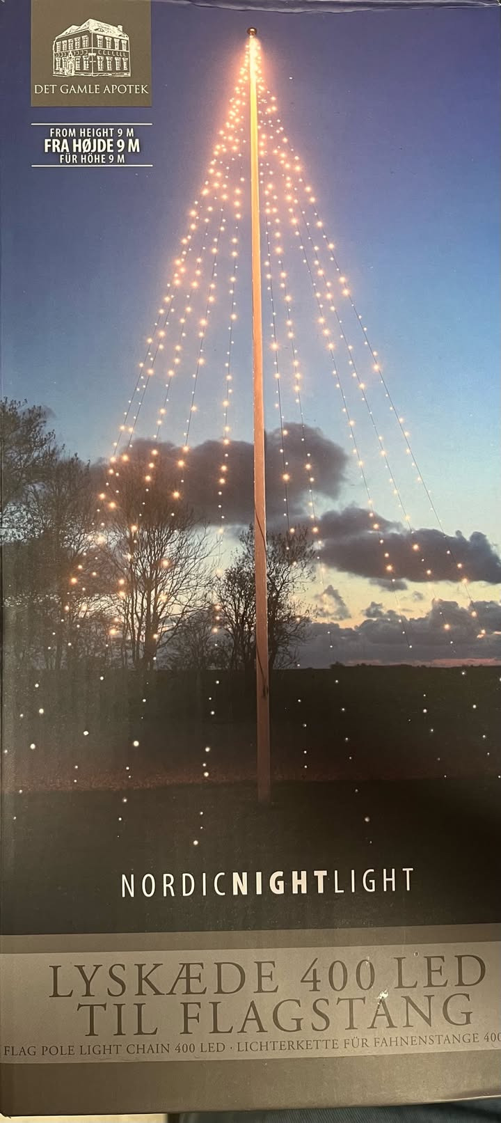 Spar Fårup tilbyder ekstra nedsat lyskæde til flagstang kun 249,95 kr.