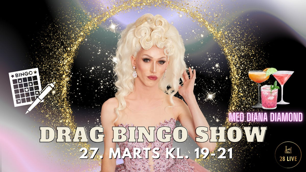 Oplev Drag Bingo med Diana Diamond i Roskilde