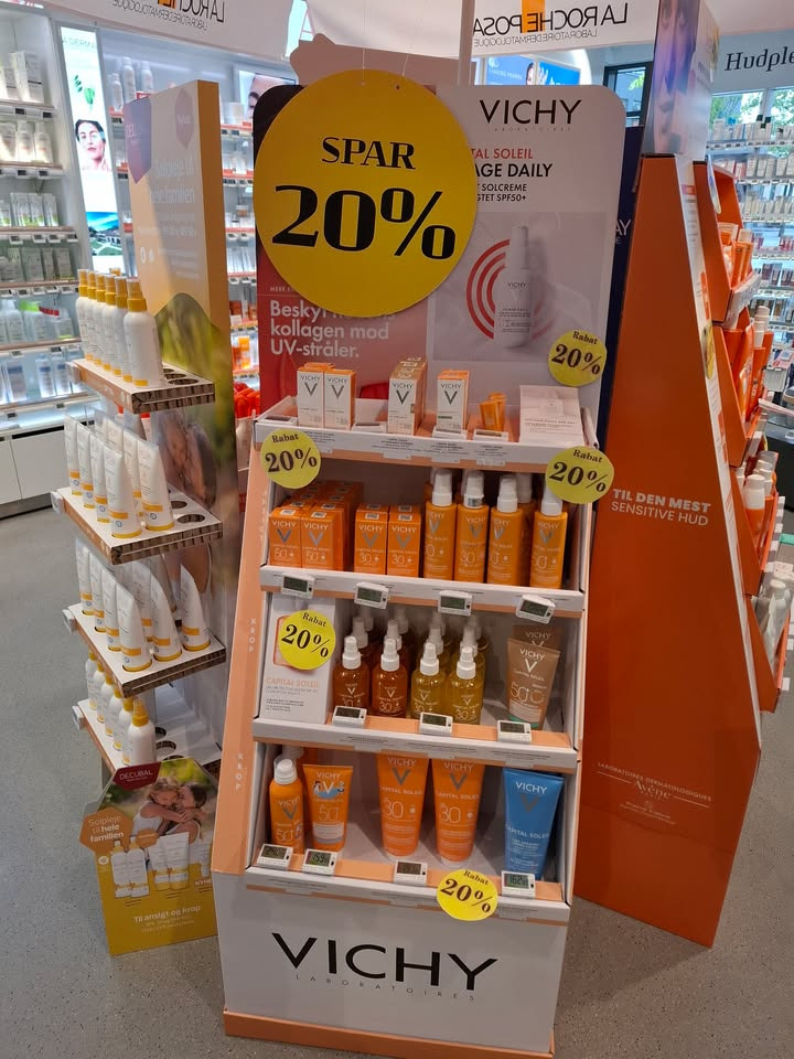 Herning Løve Apotek tilbyder 20% rabat på Vichy solserie indtil 18. juni