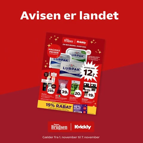 Gode tilbud og lækkerier hos SuperBrugsen Dronninglund 1/11-7/11