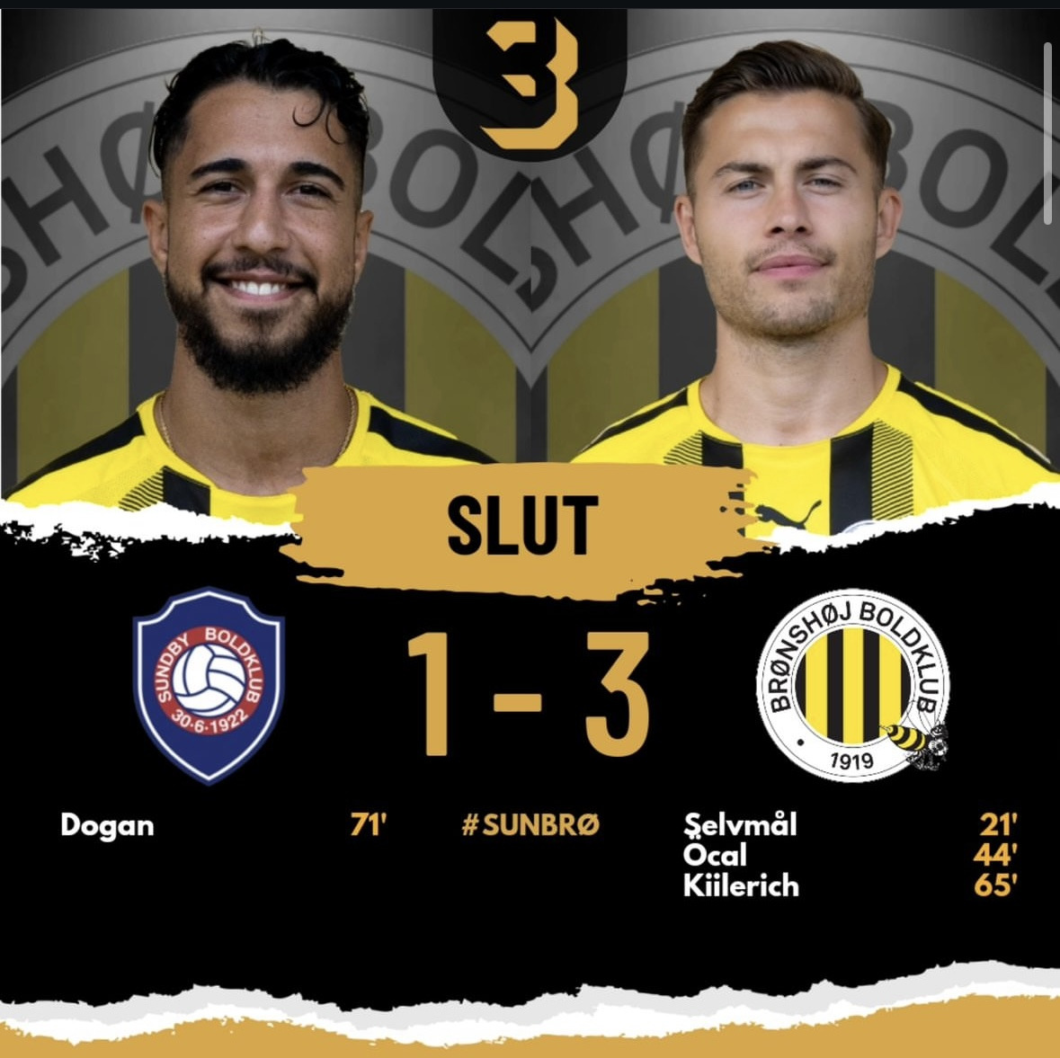 Brønshøj triumferer over Sundby Bk. med vigtig 3-0 sejr