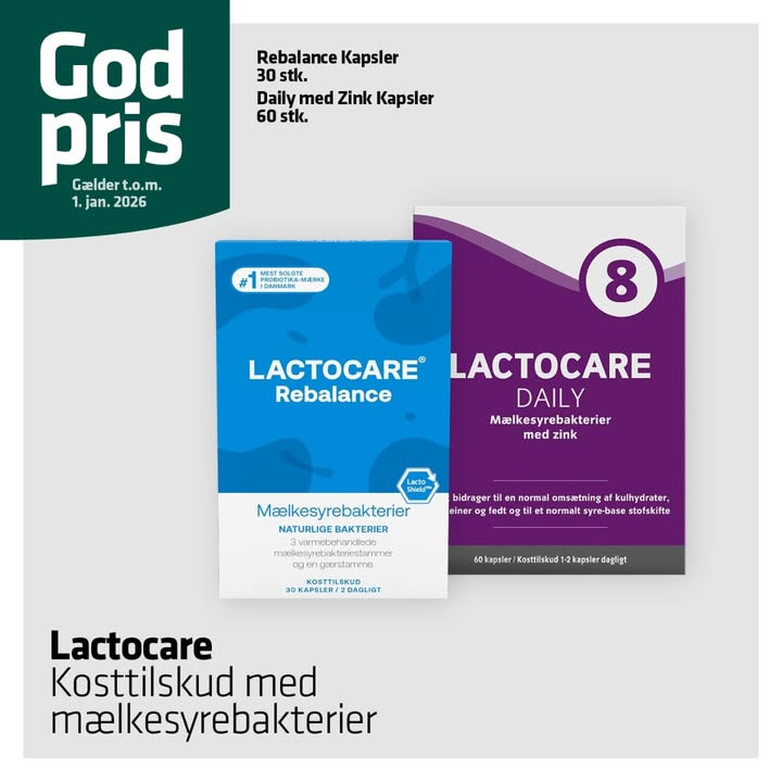Lactocare-tilskud til fordelagtige priser hos Vejlby Apotek