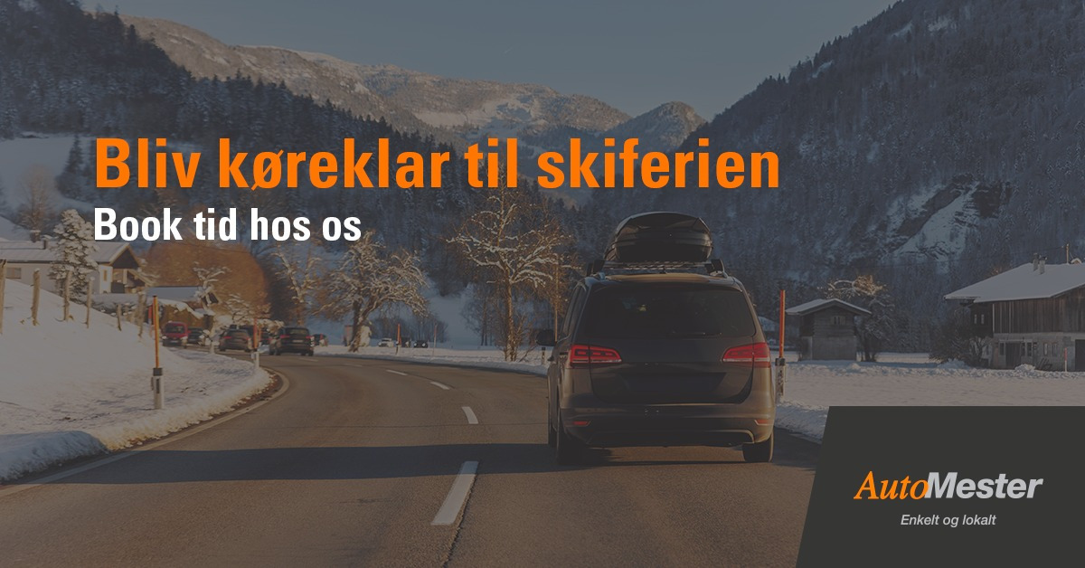 GUMMI-OLE hjælper dig med at forberede bilen til skiferien