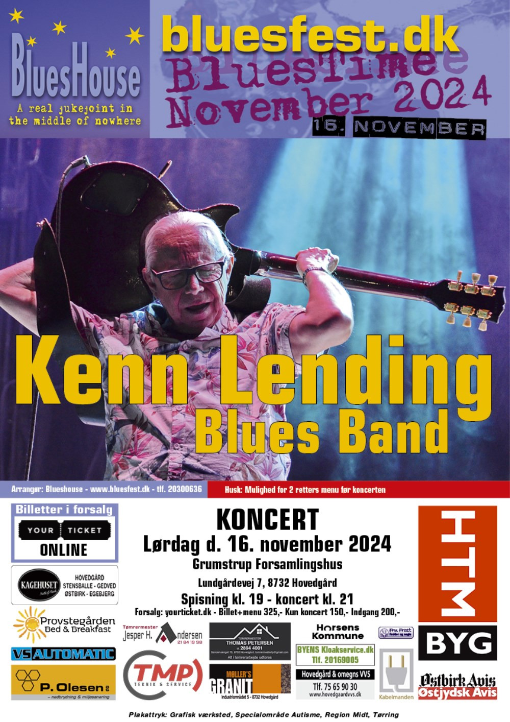 Kenn Lending Blues Band bringer legendarisk blues til Hovedgård