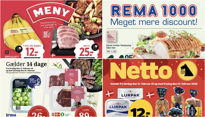 Gode lokale tilbud: Dansk kalv entrecote til 89 kr. og Lurpak smør til kun 12 kr.