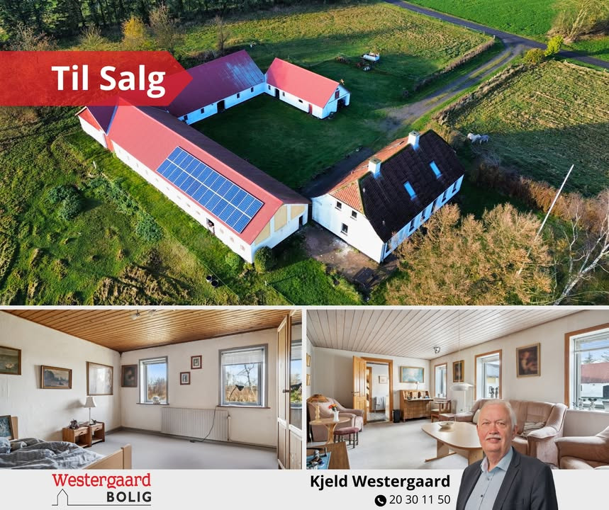 Westergaard Bolig tilbyder landejendom med mange muligheder til salg