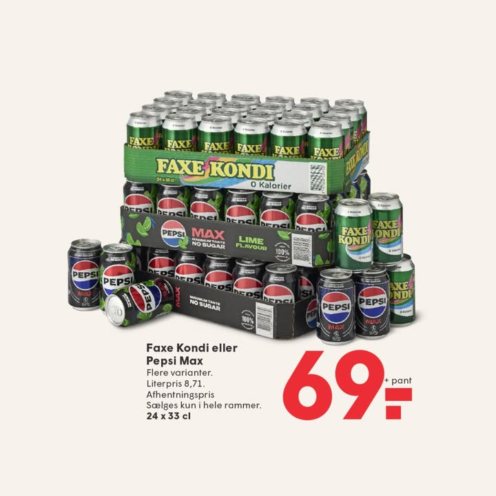 SPAR Nørrebro Hjørring: Køb Faxe Kondi og Pepsi Max til samme pris hele ugen