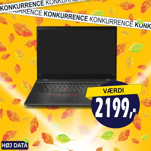 Høj Data ApS lancerer konkurrence om at vinde en genbrugt Lenovo ThinkPad T580