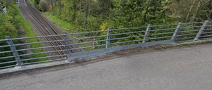 Banedanmark river bro ned i Regstrup