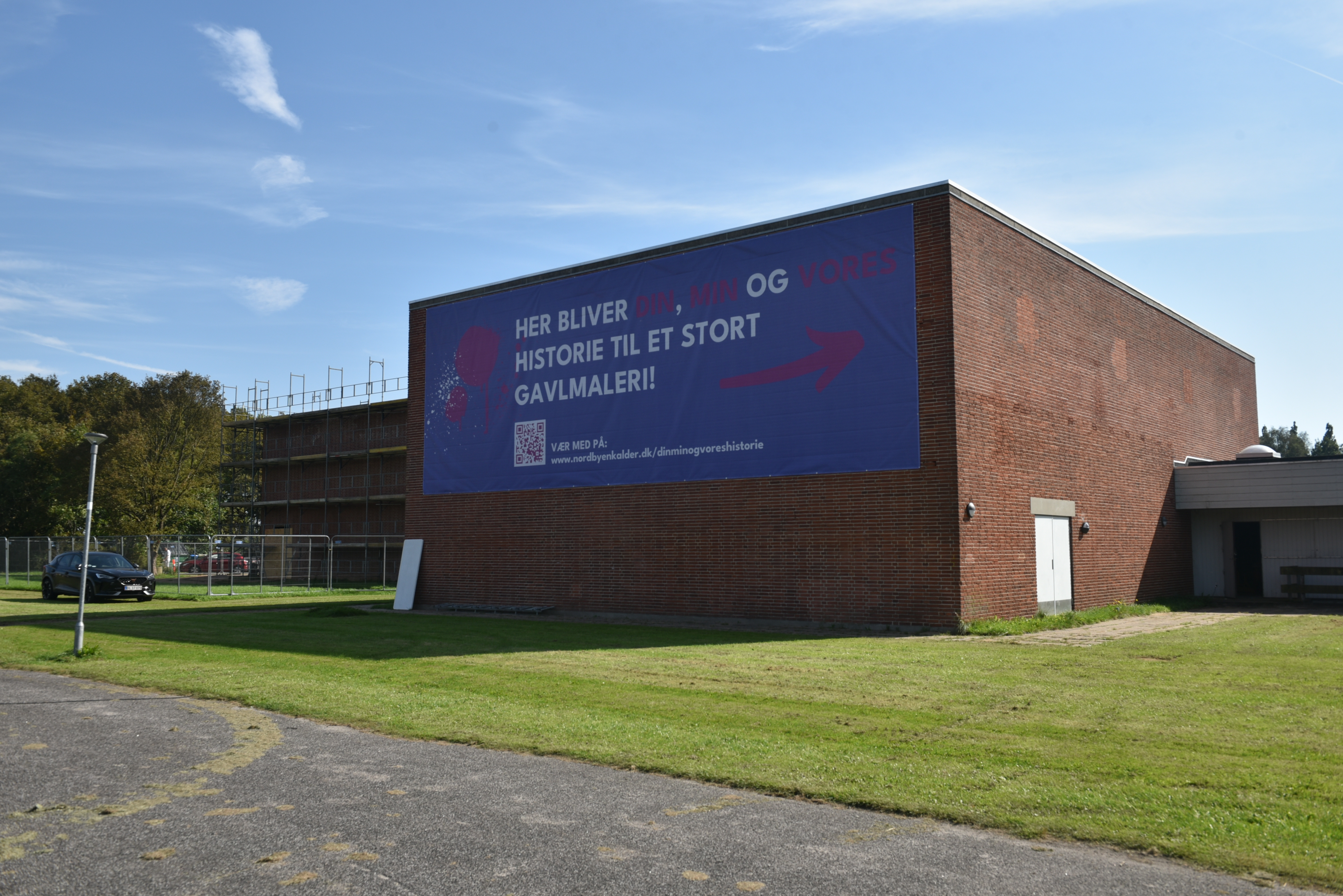 Nyt gavlmaleri i Nørrevangsparken