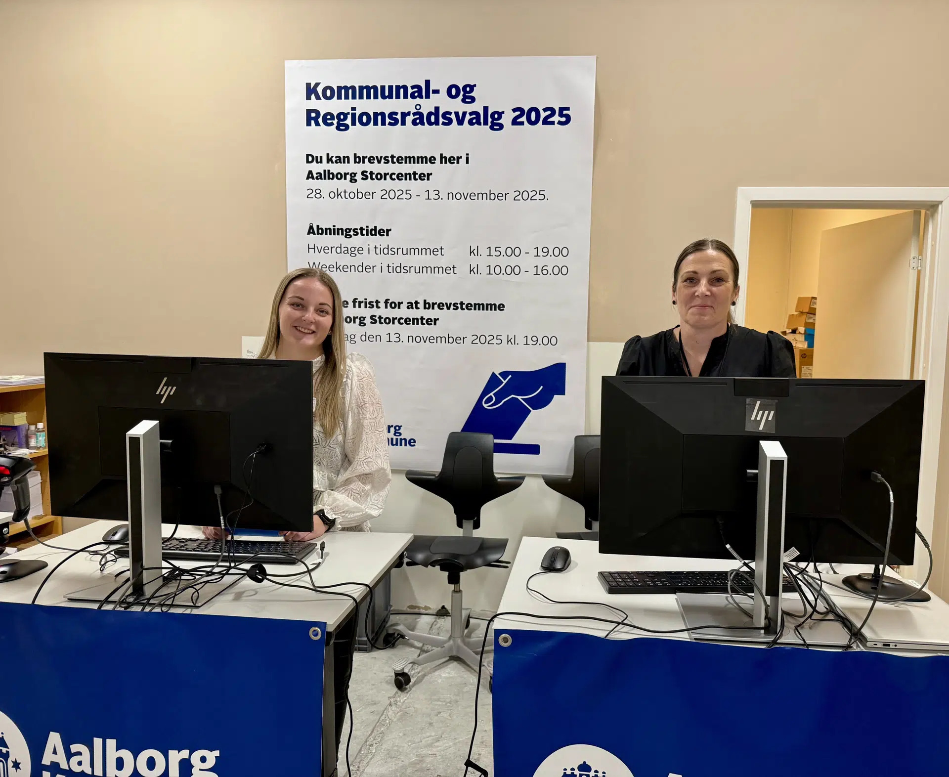 Pop-up brevstemmested i Aalborg Storcenter gør det nemt at stemme før kommunalvalget