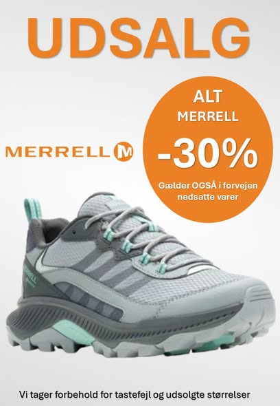 Stor rabat på Merrell og Green Comfort hos DK Shoes Brønderslev ApS i weekenden