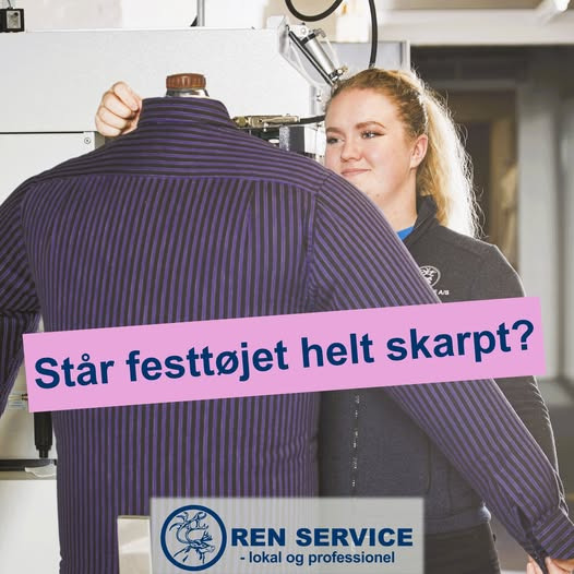 Ren Service A/S tilbyder professionel vask og strygning af festtøj
