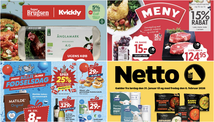 Fantastiske tilbud: Matilde kakaoskummetmælk til 8 kr. og Kohberg brød til 10 kr.