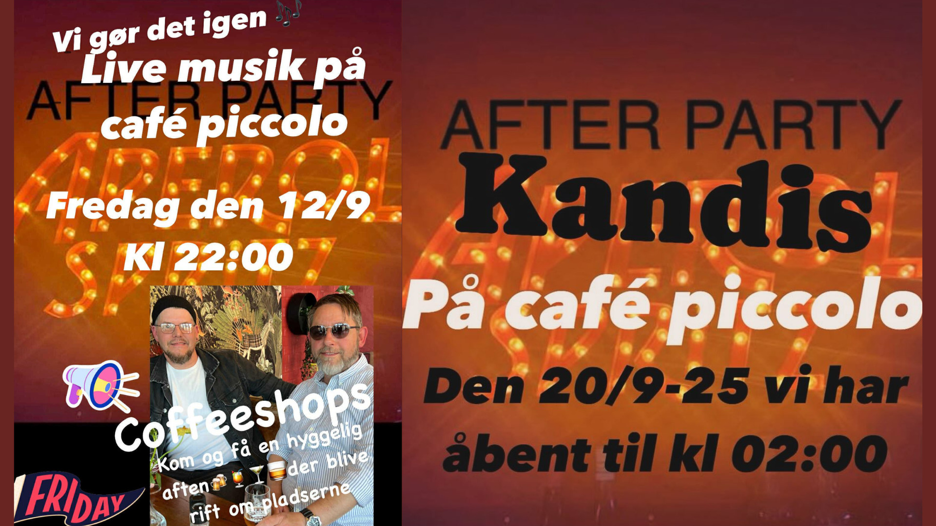 Live musik, hygge og god stemning på Café Piccolo