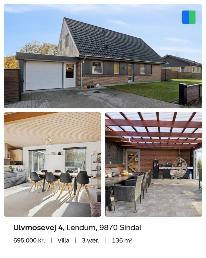 Nybolig Hjørring præsenterer velholdt villa med solceller i Lendum