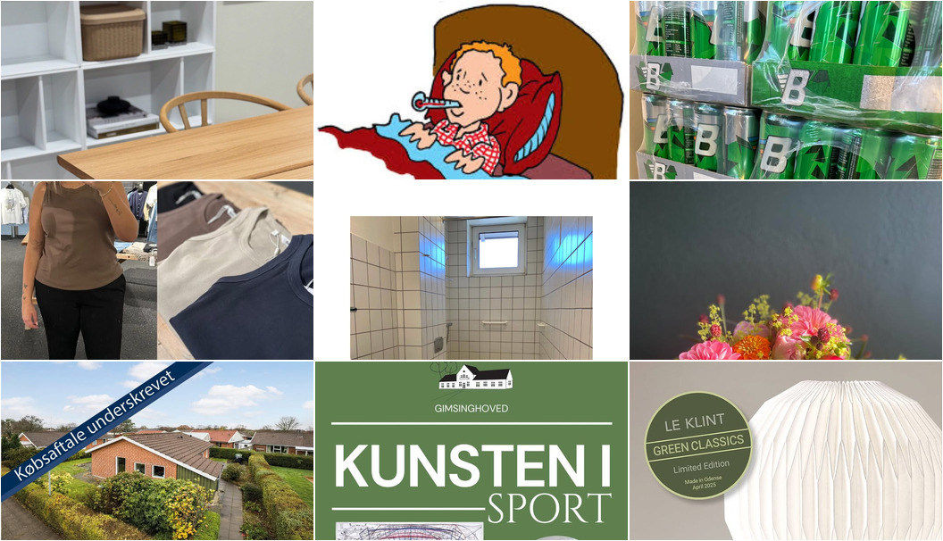 Nyt fra EDC Ejen­doms­grup­pen Struer, Florist Pernille DB, Lux By Jakobsen og 6 andre