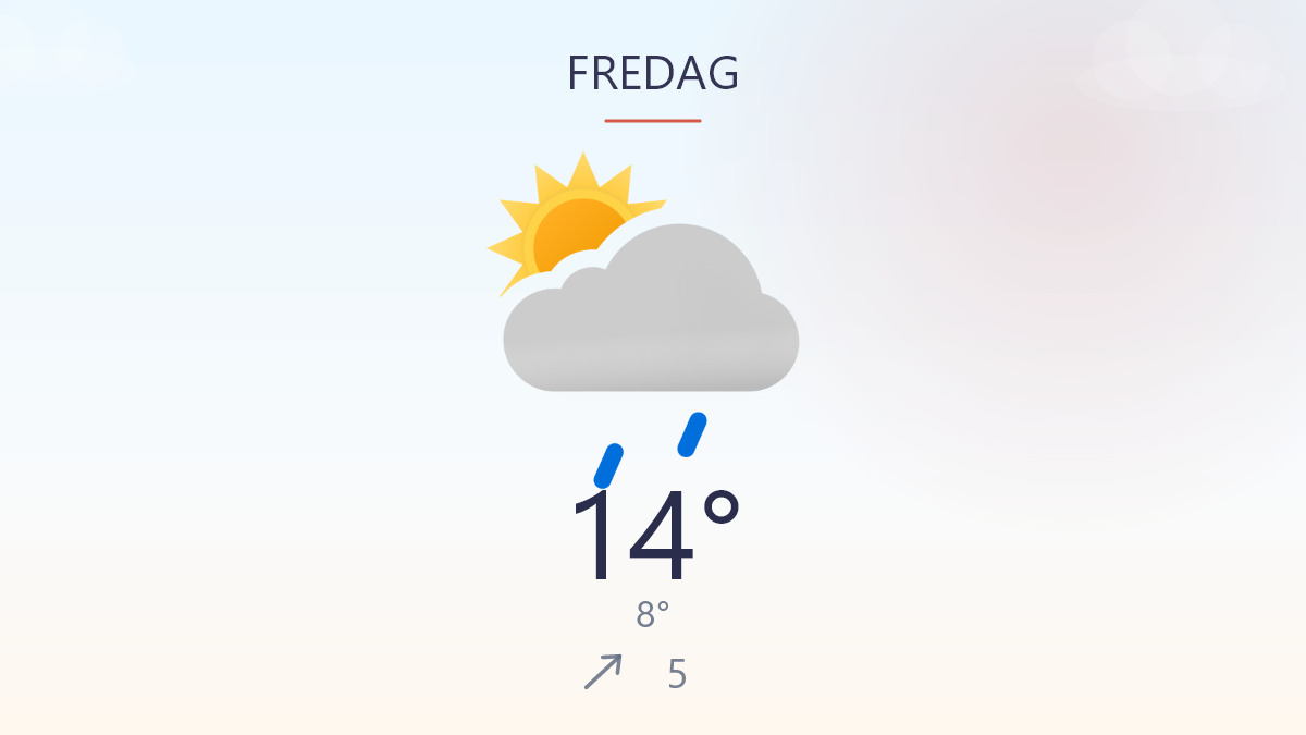Regn og grå himmel sætter tonen i dag