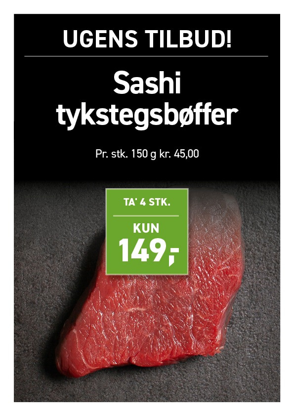 Slagter Byskov har ugens tilbud til grillen til Sankt Hans