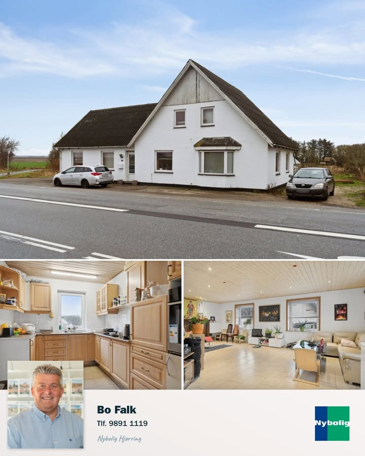 Nybolig Hjørring præsenterer rummelig familiebolig på Krustrupvej 176