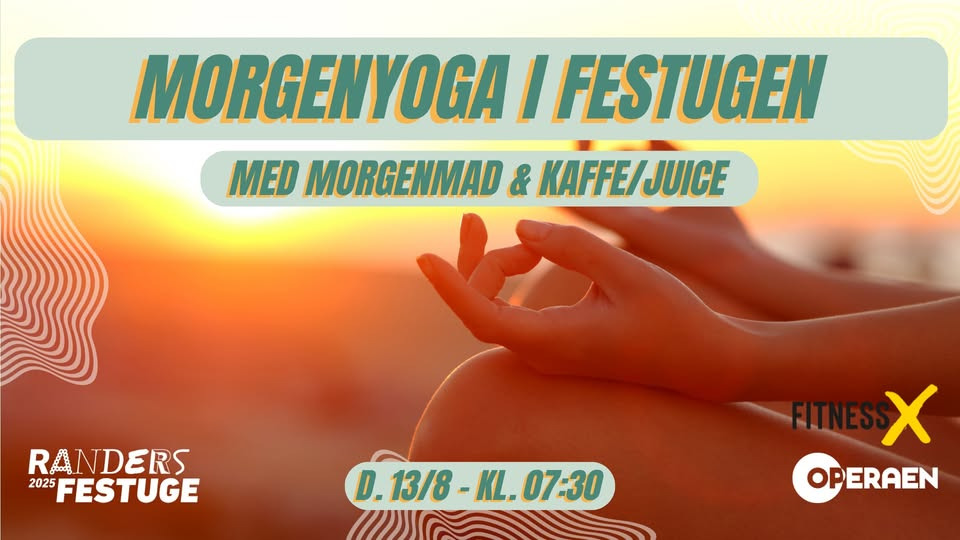 Randers Festuge byder på morgenyoga og morgenmad på Kirketorvet