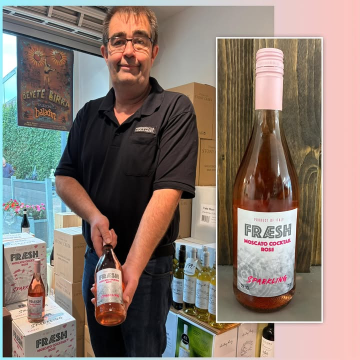 FREDERICIA VINHANDEL sælger sparkling rosé fra Rosé Walk til 45 kr. pr. flaske