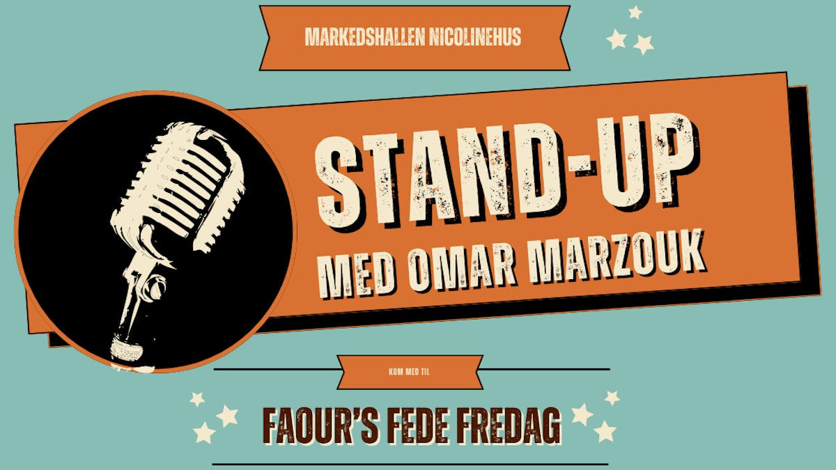 Standup og social dining: En aften med Omar Marzouk i Aarhus