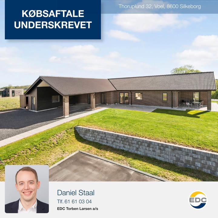 Købsaftale underskrevet på Thoruplund 32 i Silkeborg af EDC Torben Larsen