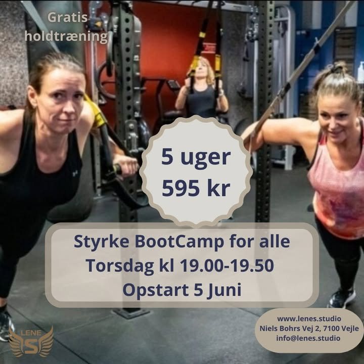 LeneS inviterer alle til styrke bootcamp før sommerferien