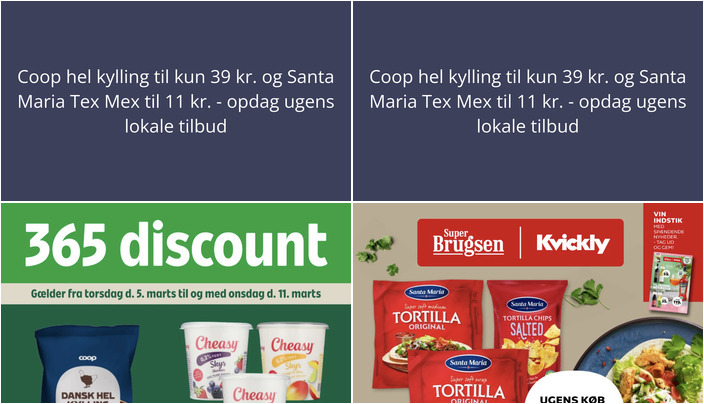 Coop hel kylling til kun 39 kr. og Santa Maria Tex Mex til 11 kr. - opdag ugens lokale tilbud
