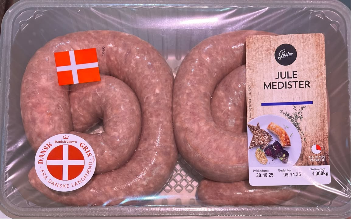 Spar Fårup tilbyder dansk julemedisterpølse til kun 50 kr i begrænset parti