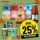 Løvbjerg Frederikshavn tilbyder 25% rabat på Urtekram-serien