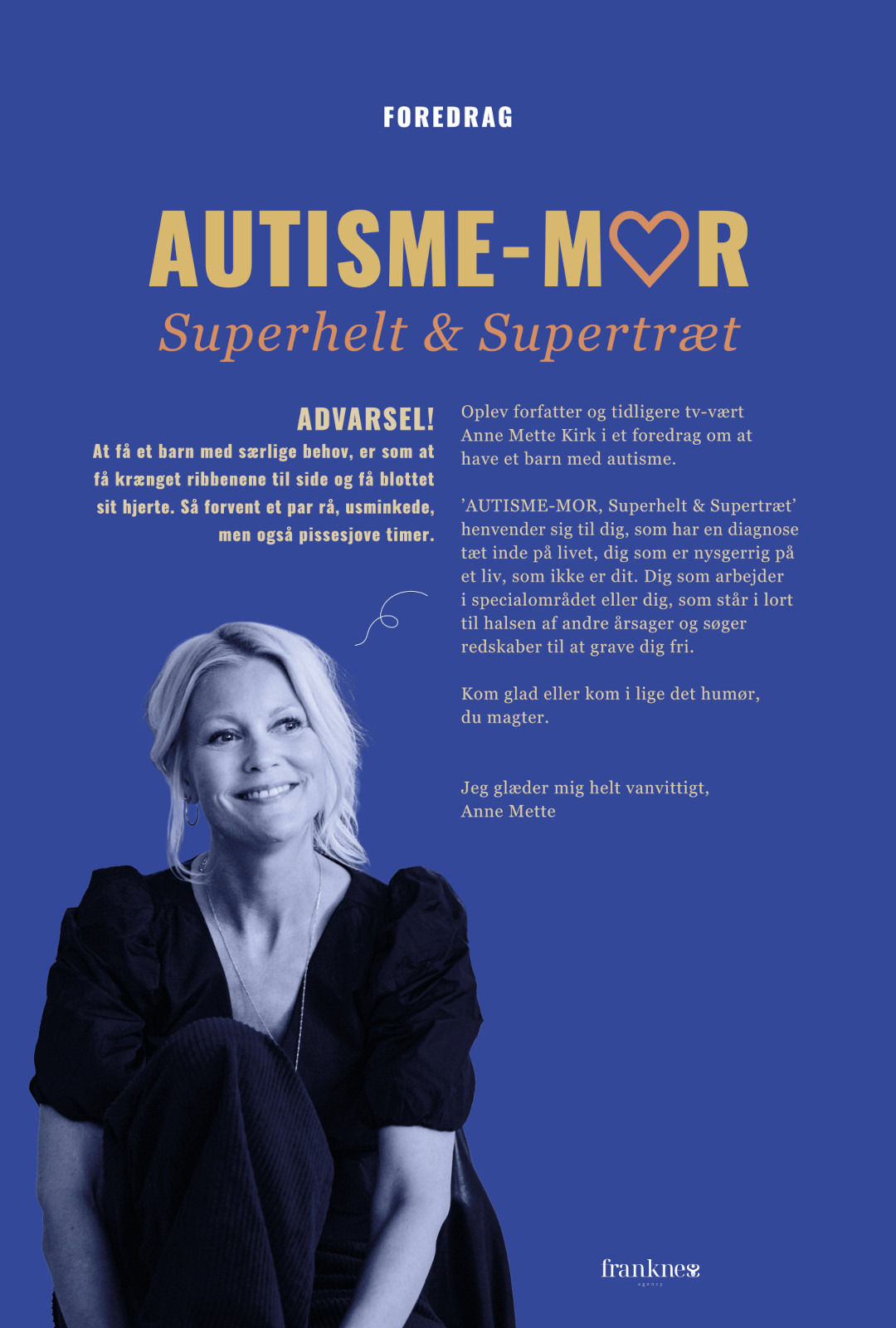 Oplev et inspirerende foredrag med Anne Mette: Autisme-mor, superhelt & supertræt