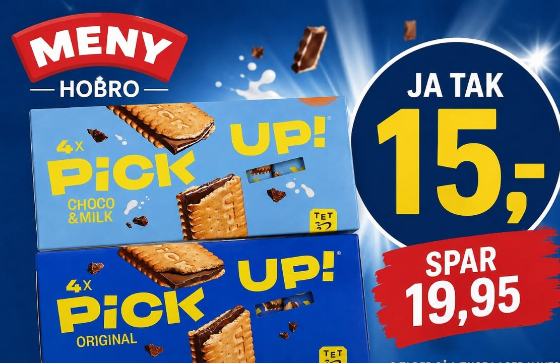 MENY Hobro sælger Pickup 4-pak til 15 kr