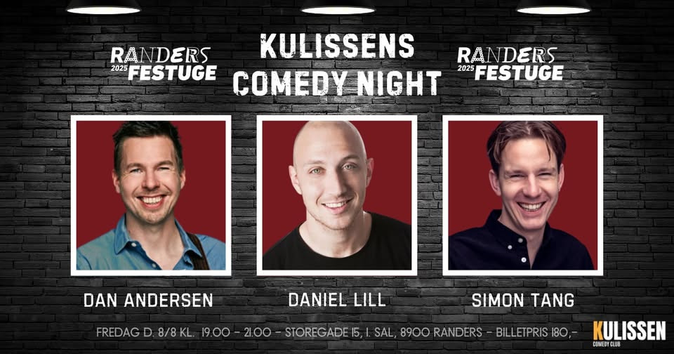 Comedy night åbner Randers Festuge med grin og gags