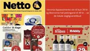 Veronia Appassimento vin til kun 39 kr. og Bistronne hel pekingand til 49 kr. - se de lokale dagligvaretilbud