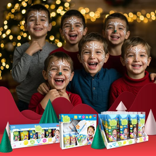 KiDS Coolshop fremmer kreativ julehygge med nemme Face & Finger Paint-tuber