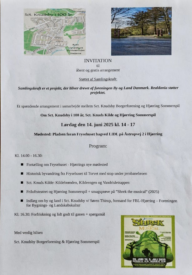 Åbent arrangement med Sct. Knudsby Borgerforening og Hjørring Sommerspil